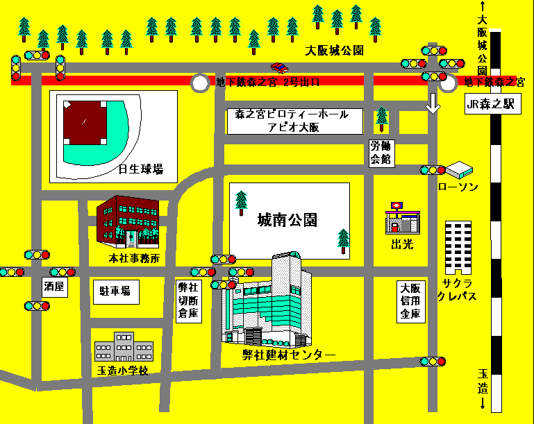 JR大阪駅からの道順